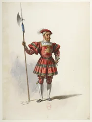 Saint-Saëns - Henry VIII - Kostümentwürfe - Lacoste - 36. Kostüm